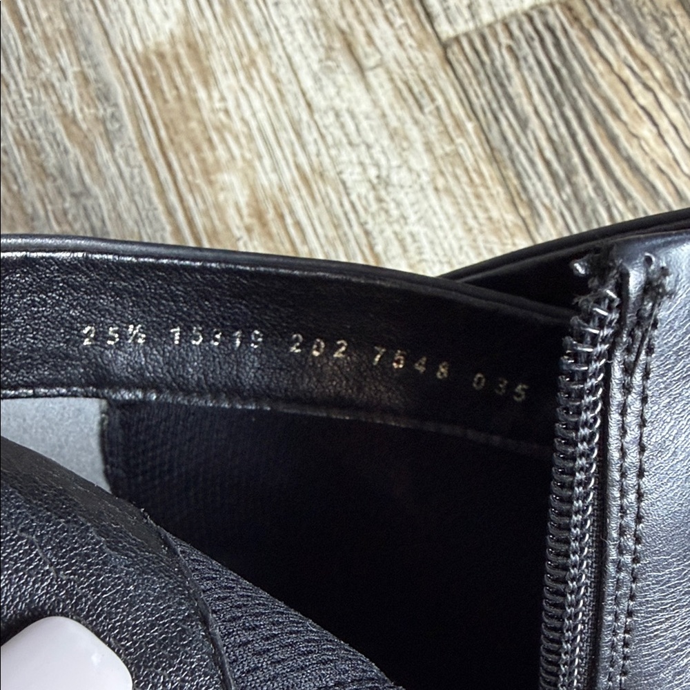 Andrea Black Ankle Boots, Size 25 1/2 USA 8 1/2 - Picture 11 of 12